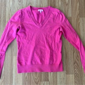 Lilly Pulitzer Pink V-Neck Sweater